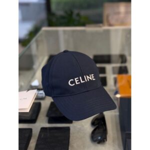 Celine 經典 刺繡 字母設計 深藍配色 帽子