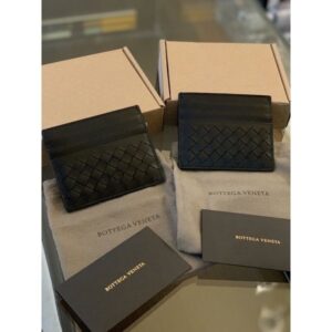 Bottegaveneta Bv 經典款手工編織卡夾送禮方便 黑色