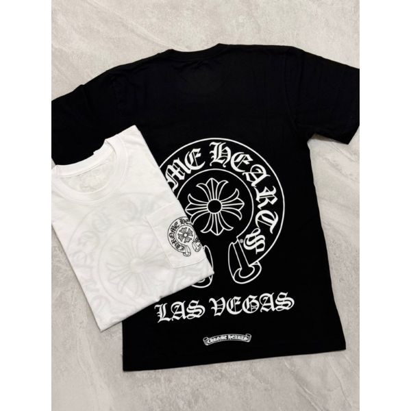 Chrome Hearts 克羅心 經典 馬蹄logo設計 黑白二色短袖T恤上衣