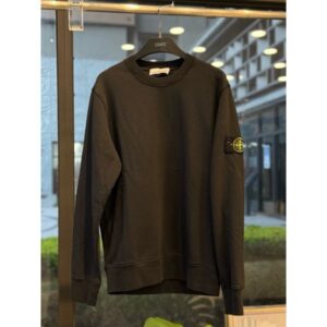 Stone island 石頭島 經典手臂logo 黑色 長袖 大學t