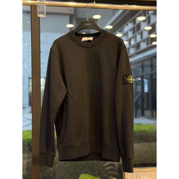 Stone island 石頭島 經典手臂logo 黑色 長袖 大學t